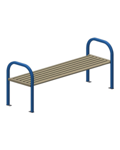 Flat Bench 72" w/ 2 Arms