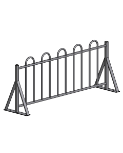 Bike Rack - 96.75" Wx36" H