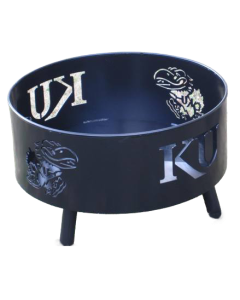 Official KU Fire Pit with 3 Legs - 30" Diameter