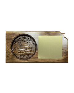 Routered Walnut Award Plaque, 6x12 - with Brass Plaque