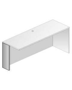 Elevate Series 28" x 11" Half Leg for Credenza/Return Shell