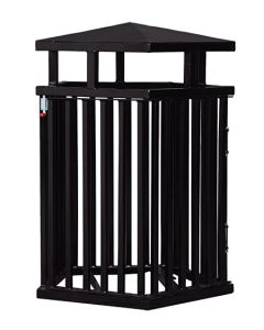 Silhouette Trash Receptacle