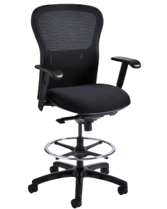 Breathe Mesh Back /Upholstered Stool