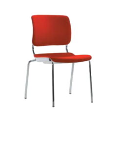 Sitka Chair - Upholstered Seat and Back - No Arms - Metal Glides