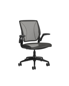 HS Diffrient World Chair-Black Pinstripe