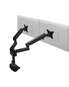 Vivo Mechanical Arm Dual Ultrawide Monitor Desk Mount 
