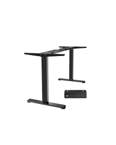 Electric Dual Motor Desk Frame with Memory Controller (No Top) (Black)