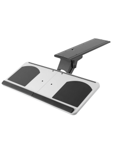 Silver Under Desk Keyboard Tray