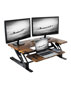 36" x 22" Standing Desk Converter (Vintage Brown)