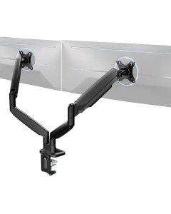 Vivo Pneumatic Arm Dual Ultrawide Monitor Desk Mount - Up to 40" Screens