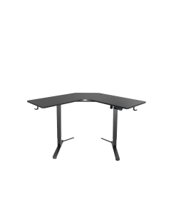 47" x 47" Corner Electric Desk (Black)