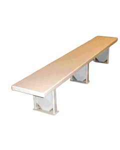 10GA Steel Floor MountedBench