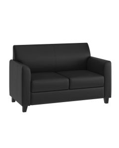 Hercules Diplomat Series Black LeatherSoft Loveseat