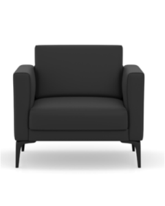 Metro / Reception Club Chair Black Vinyl