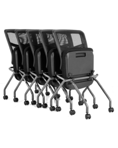 Cool Mesh / Armless Nesting Chair W/Titanium Frame