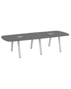 Innovate Series Stadium Shaped Conference Table - 14' - VA-Leg Metal Base