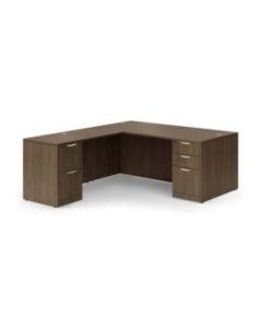 Innovate Series Double Deluxe Pedestal L-Desk Typical