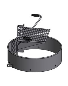 30" Ratcheting Grate Fire Ring