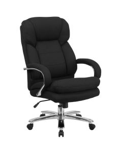 HERCULES Series 24/7 Intensive Use Big & Tall 500 lb. Rated Black Fabric Executive Ergonomic Office Chair with Loop Arms
