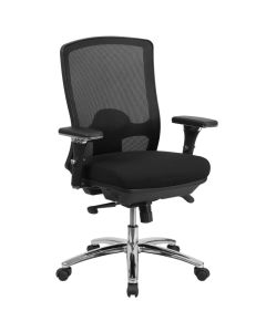 HERCULES Series 24/7 Intensive Use Big & Tall 350 lb. Rated Black Mesh Multifunction Swivel Ergonomic Office Chair