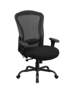 HERCULES Series 24/7 Intensive Use Big & Tall 400 lb. Rated Black Mesh Multifunction Synchro-Tilt Ergonomic Office Chair