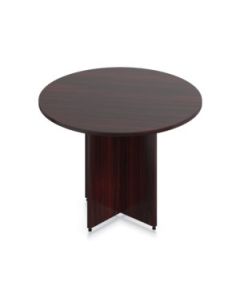 Elevate Series 42" Round Conference Table with X Base 
