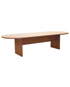 Elevate Series 96" Racetrack Shape Conference Table with Slab Base