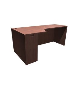 Elevate Series Curved Coner Credenza Shell - Left Handed