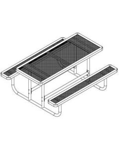 Table 72x30 Exp Metal