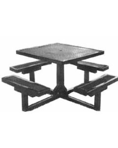 Table 42" Sq Exp Metal