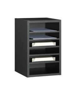 Innovate Series Open Hutch Organizer 12" x 12" x 18.5" Black
