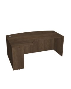 Innovate Series BowFront Desk with Corner Extension (Left)