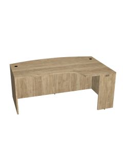 Innovate Series BowFront Desk with Corner Extension (Right)