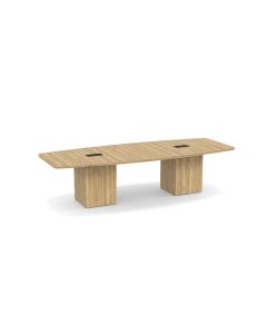 Innovate Series Boat Shaped Conference Table - 10' - Cube Base