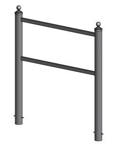 Round Post Kiosk Assembly 90" x 96"