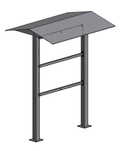 Straight Kiosk 48x48