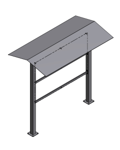 Straight Kiosk 48x72