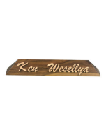 Walnut Desktop Nameplate - 26 Characters or Less